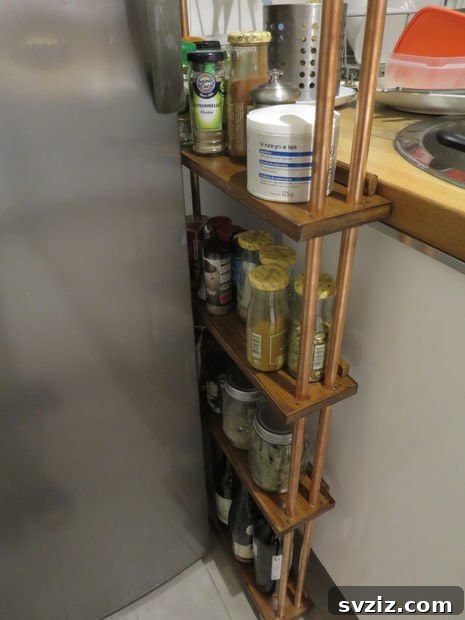 Narrow Rolling Kitchen Cart