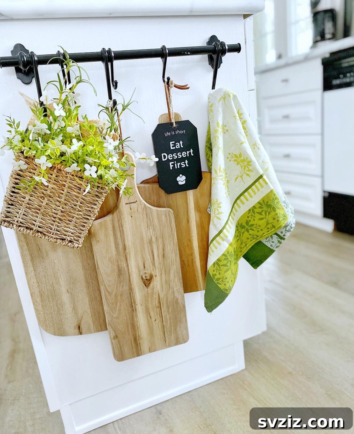Practical IKEA Rod Hack for Hanging Kitchen Essentials