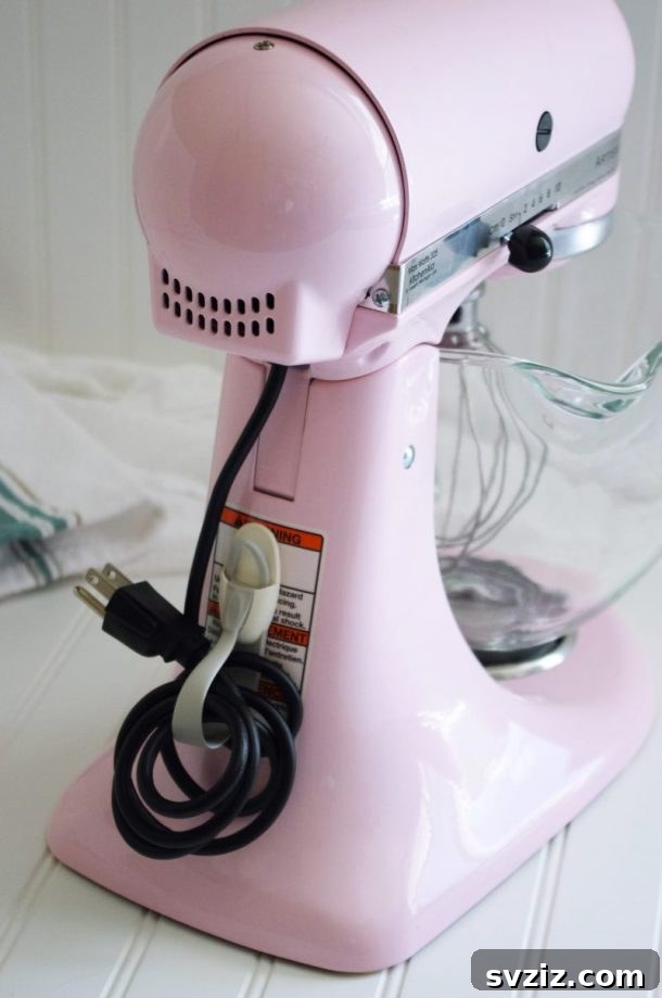 Clever DIY Cord Organization for Kitchen Appliances