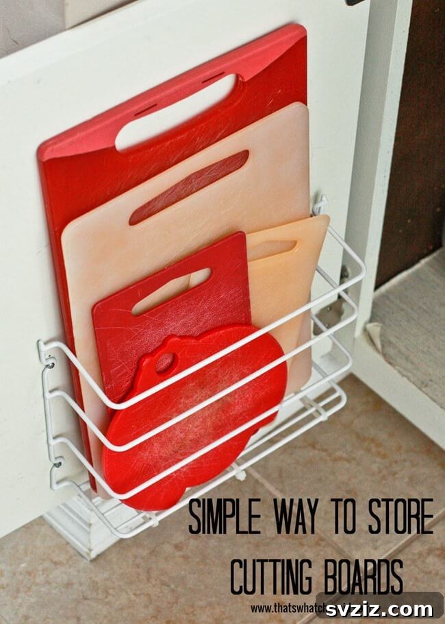 Innovative DIY Cutting Board Storage Hack for Small Kitchens