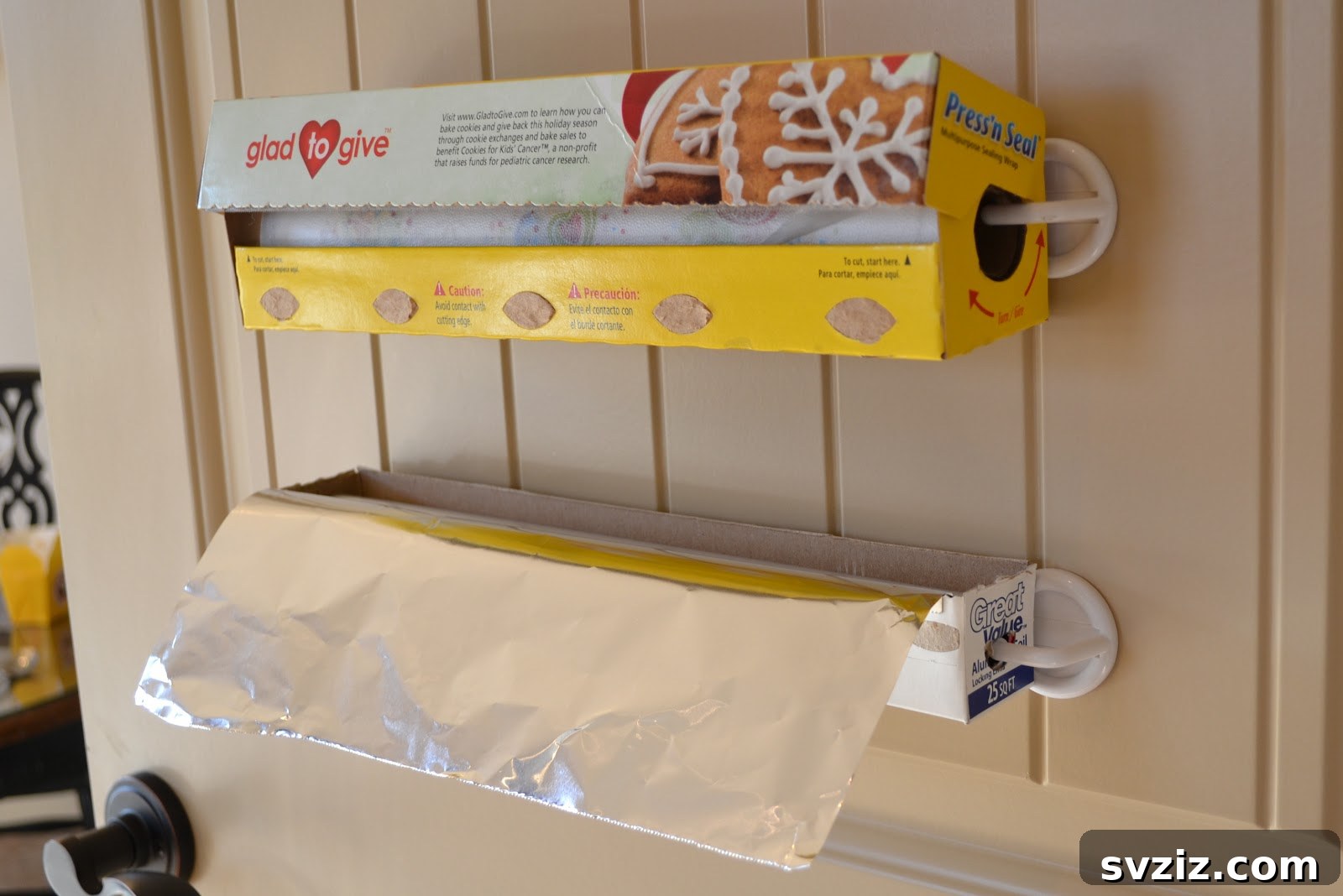 Easy DIY Foil and Plastic Wrap Storage Solution