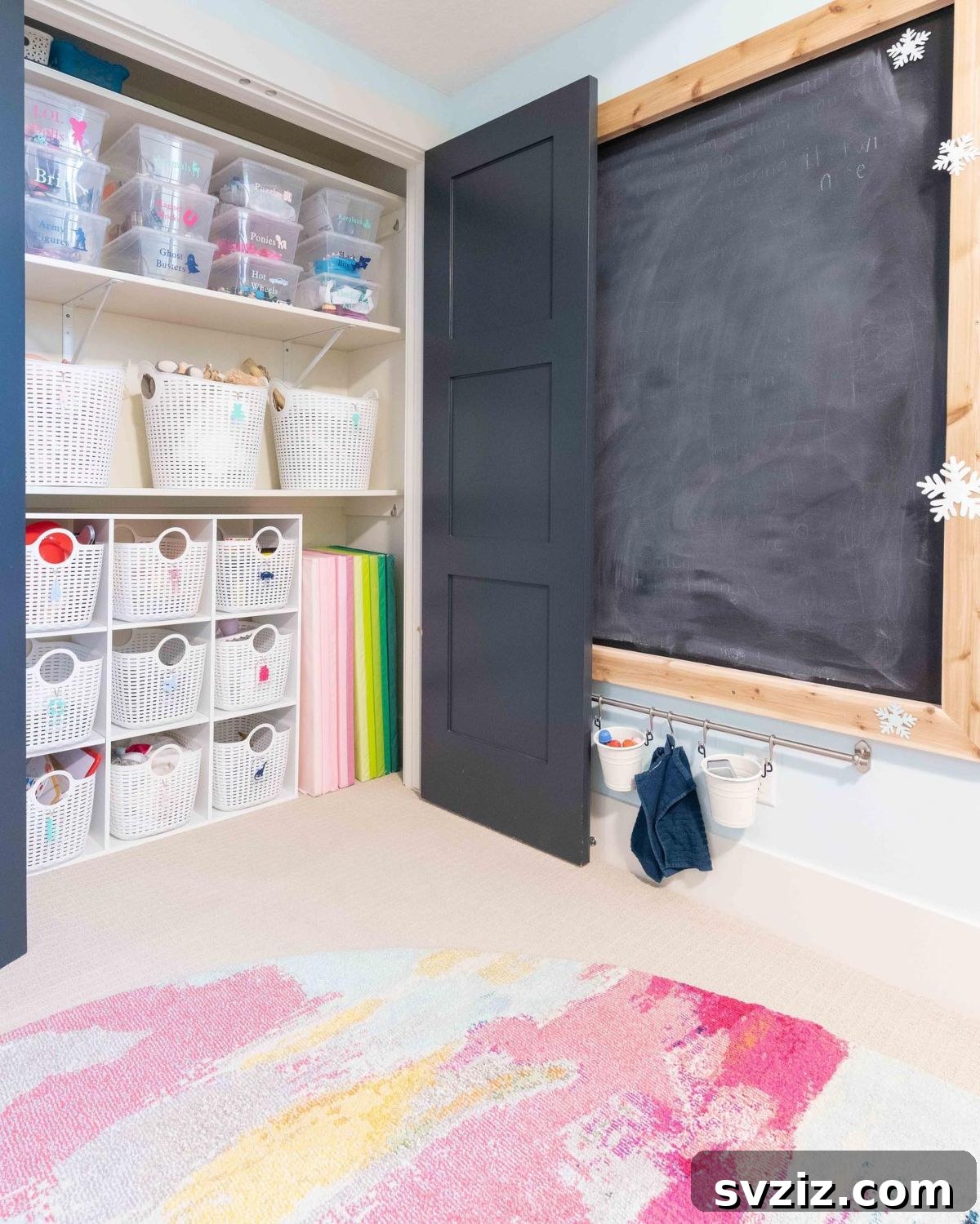 31 Dollar Store Hacks to Organize Your Life Without Breaking the Bank 17 playroom baskets