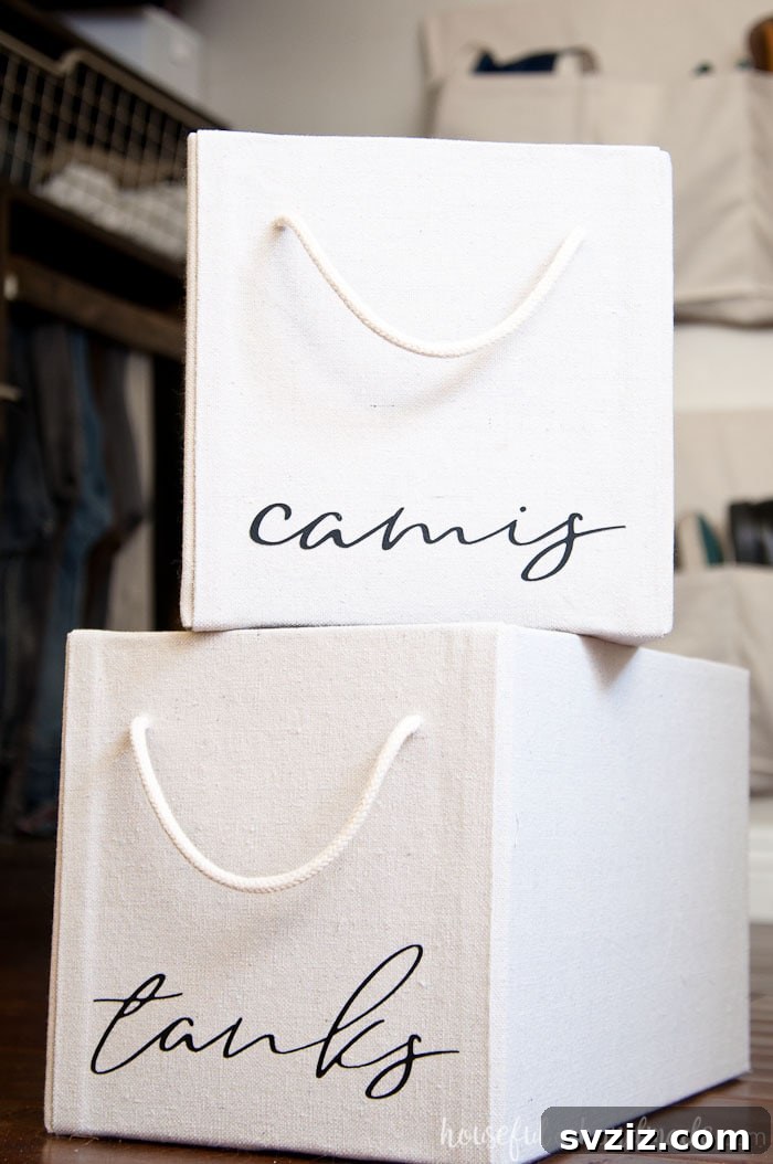 27 Ingenious DIY Bedroom Hacks to Declutter Your Space 11 Drop Cloth Storage Boxes