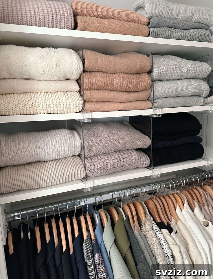 27 Ingenious DIY Bedroom Hacks to Declutter Your Space 22 shelf dividers