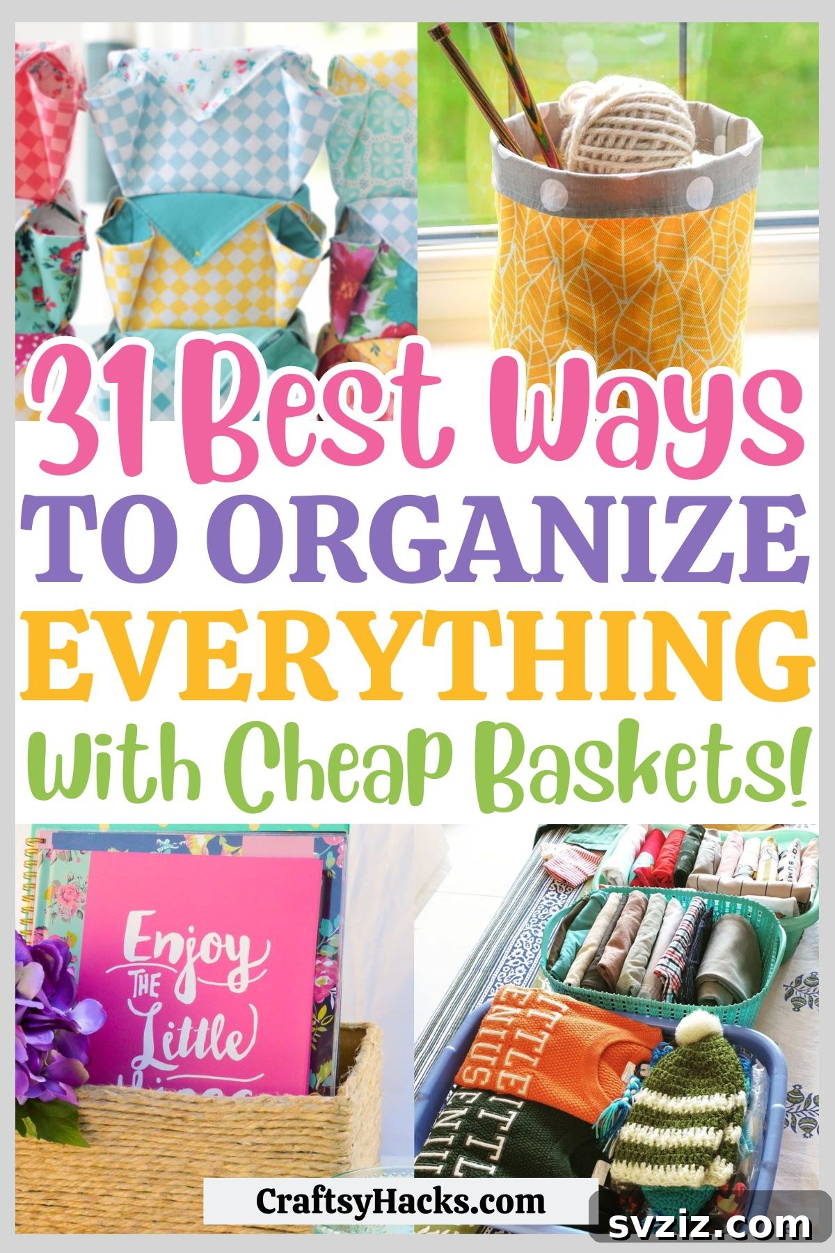 31 Budget Basket Hacks for Total Home Organization 2 Ways to Organize everything with Cheap Baskets