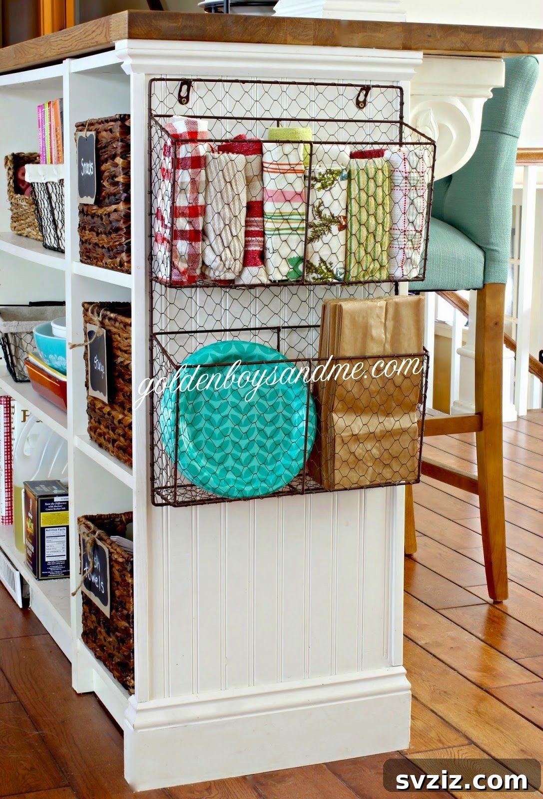 31 Budget Basket Hacks for Total Home Organization 28 kitchen island storage