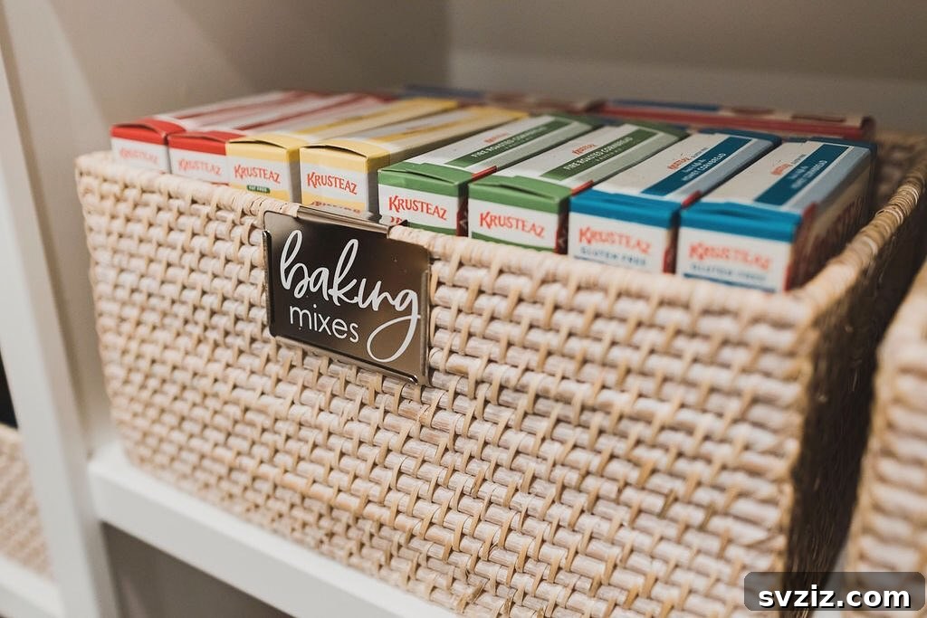 31 Budget Basket Hacks for Total Home Organization 9 baking supplies