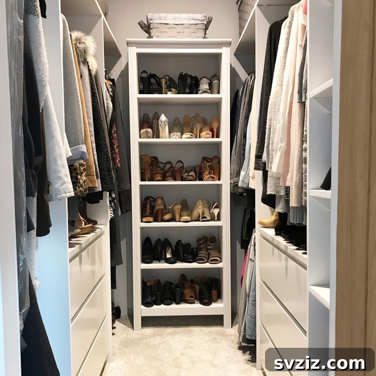 Small Walk-In Closets: Genius Ideas for Maximizing Space 13 IKEA Bookcase for shoes