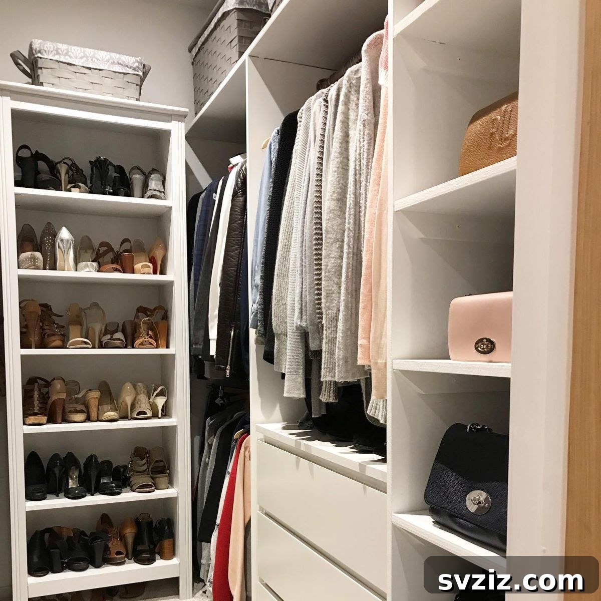 Small Walk-In Closets: Genius Ideas for Maximizing Space 23 Cubbies for purses and bags