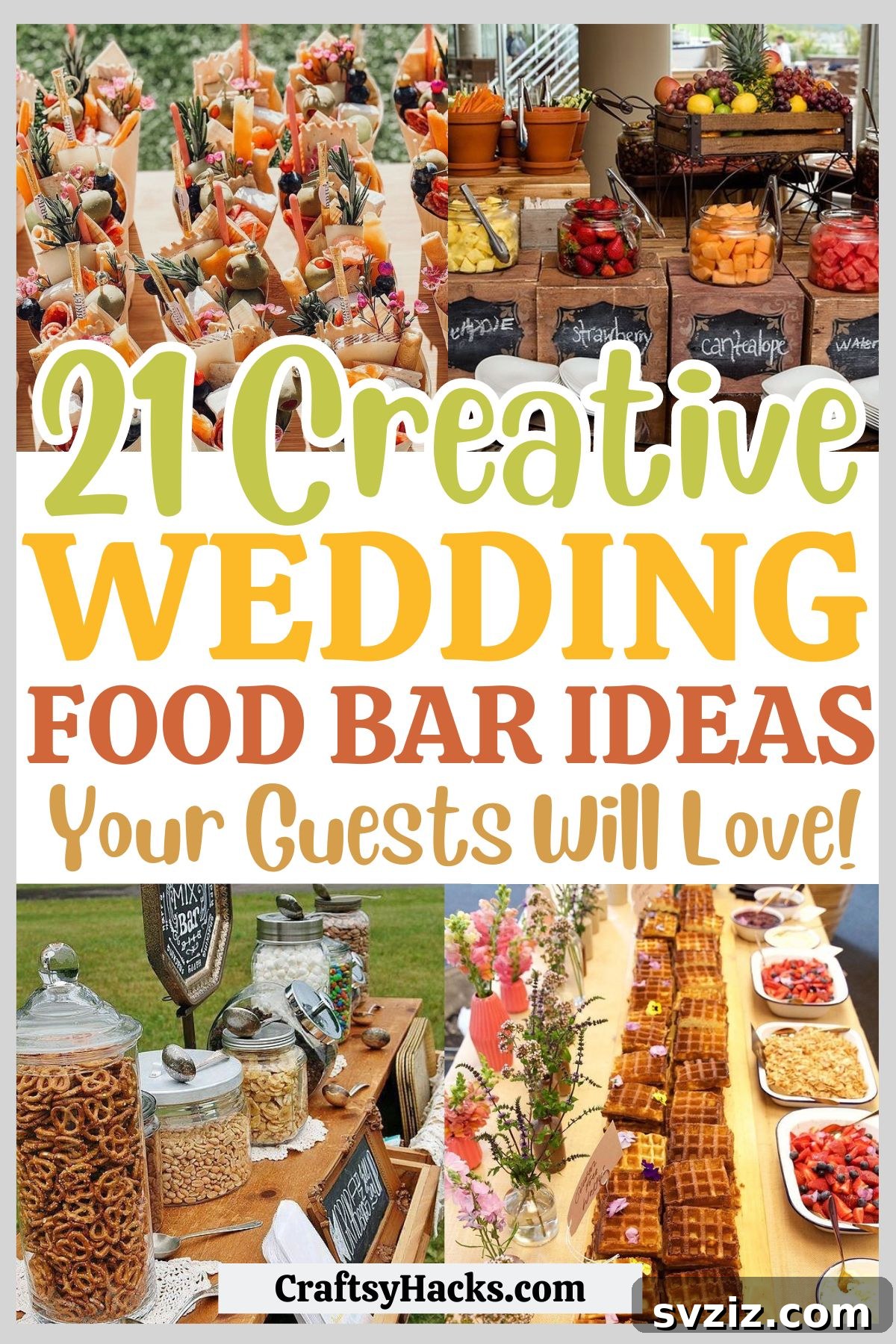 Beyond the Buffet: Creative Wedding Food Bars 2 Wedding Food Bar Ideas