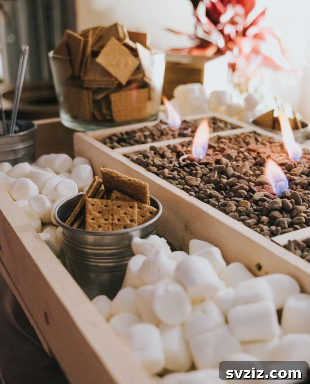 Beyond the Buffet: Creative Wedding Food Bars 13 s'mores bar