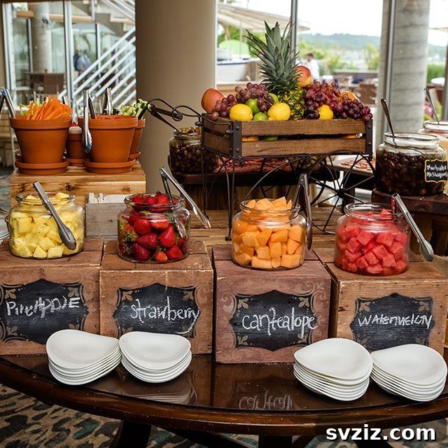 Beyond the Buffet: Creative Wedding Food Bars 20 fruit bar