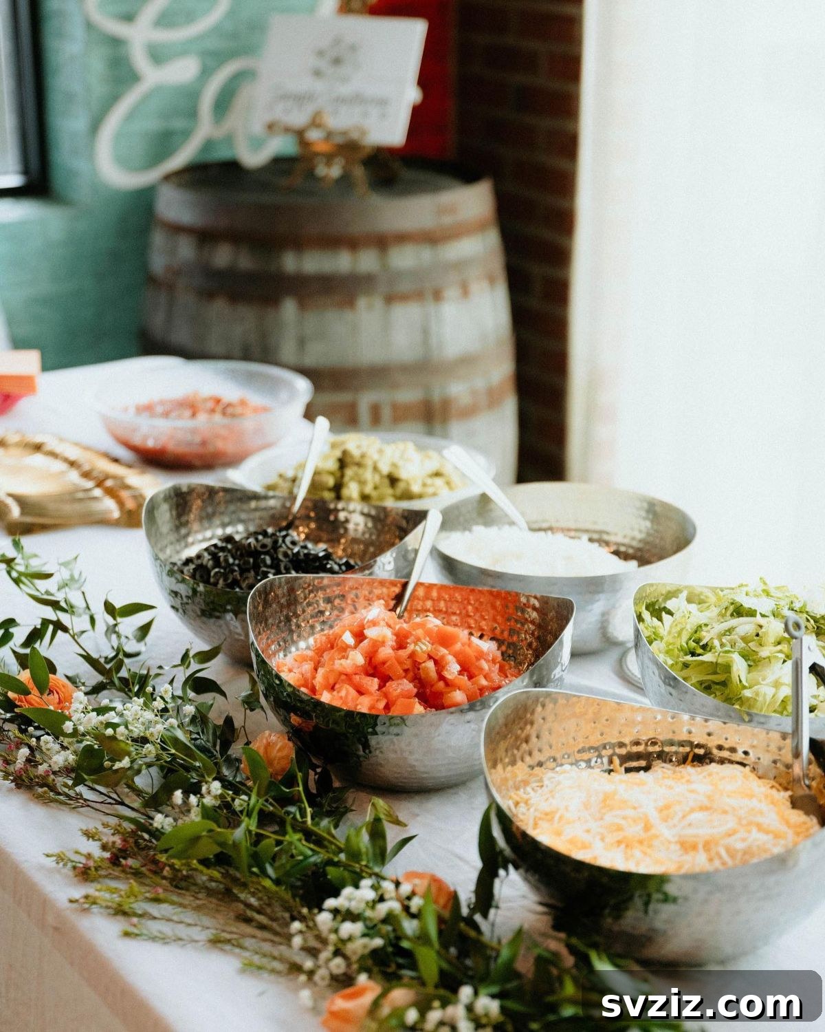 Beyond the Buffet: Creative Wedding Food Bars 3 taco bar
