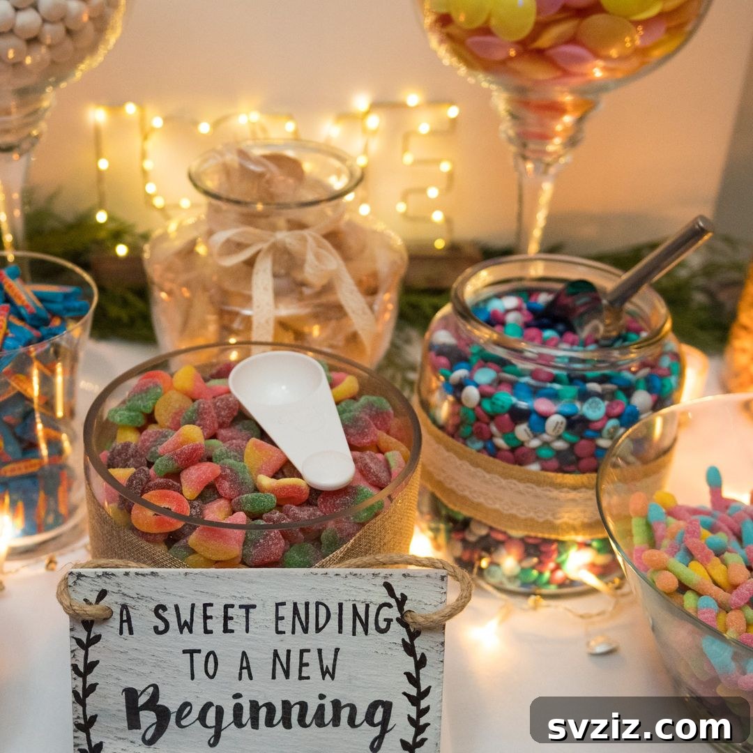 Beyond the Buffet: Creative Wedding Food Bars 22 candy bar