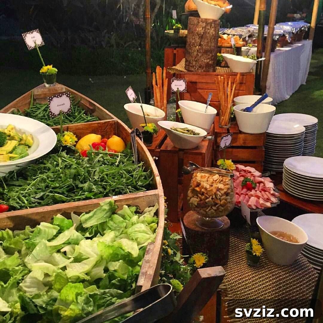 Beyond the Buffet: Creative Wedding Food Bars 4 salad bar
