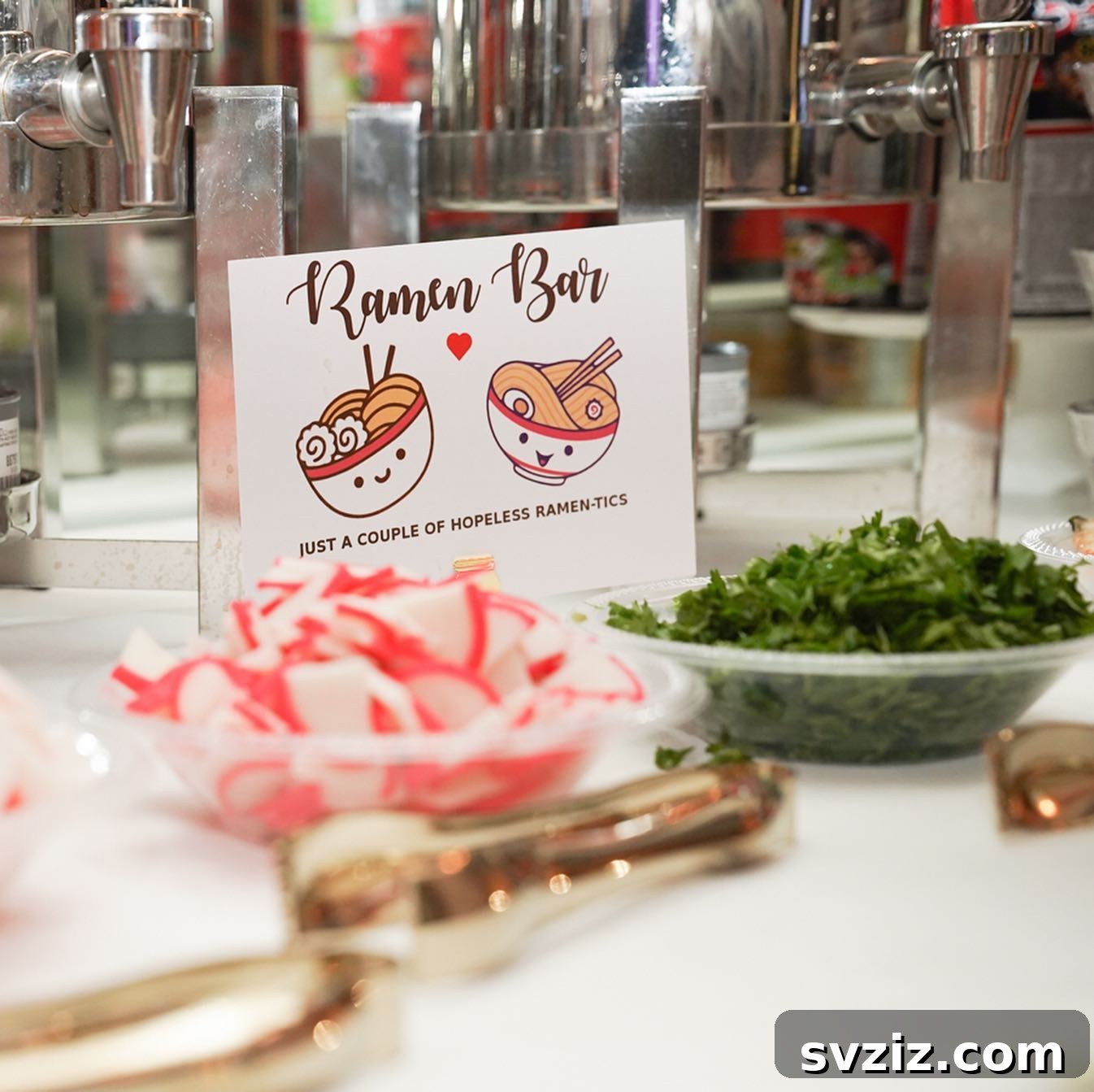 Beyond the Buffet: Creative Wedding Food Bars 5 ramen bar