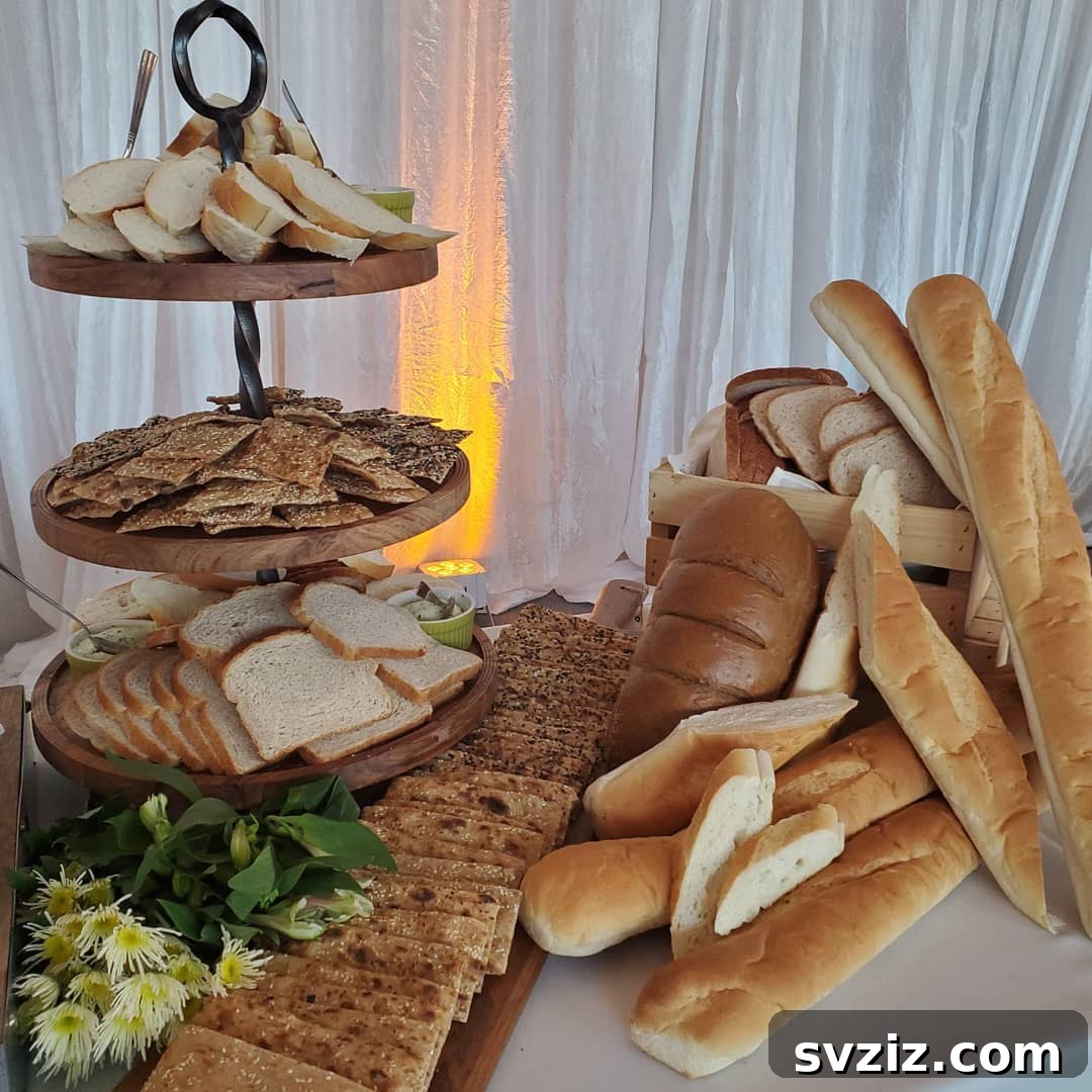 Beyond the Buffet: Creative Wedding Food Bars 6 bread bar