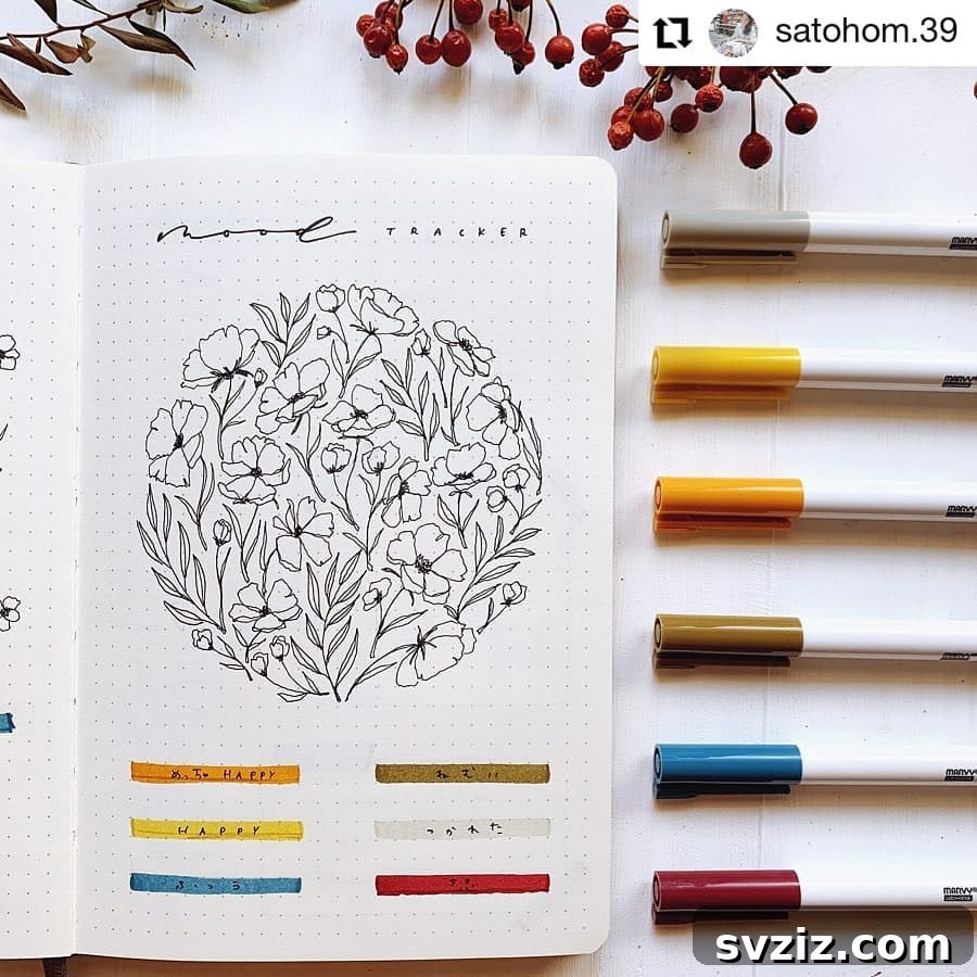 Floral Bunch Mood Tracker