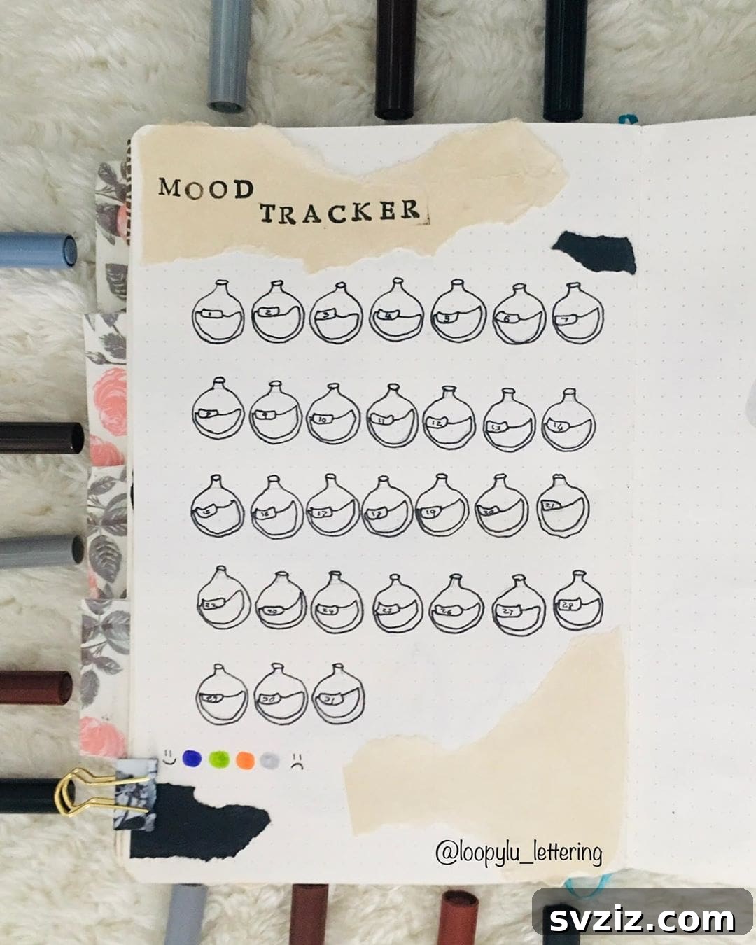 Bottle bullet journal