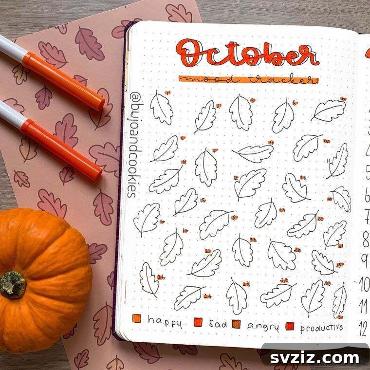 October mood tracker