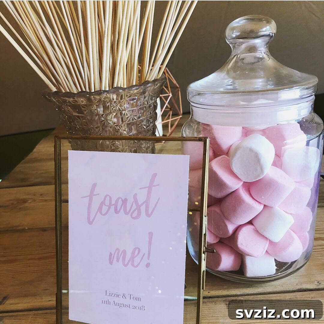 27 Absolutely Adorable Wedding Details for Your Big Day 13 Toasted Marshmallows bar for wedding