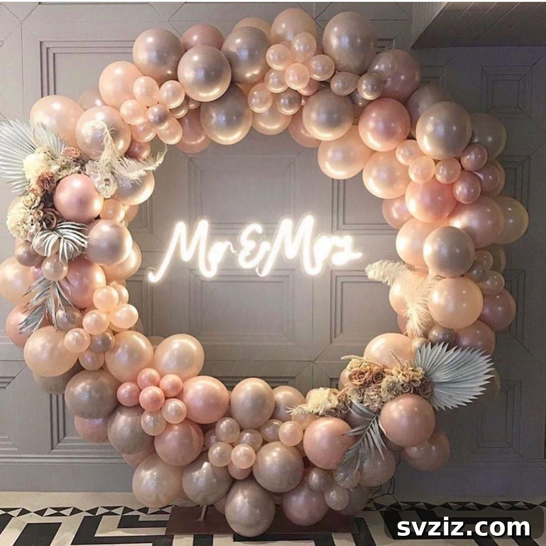 27 Absolutely Adorable Wedding Details for Your Big Day 22 Balloon Instagram Wall photo booth backdrop