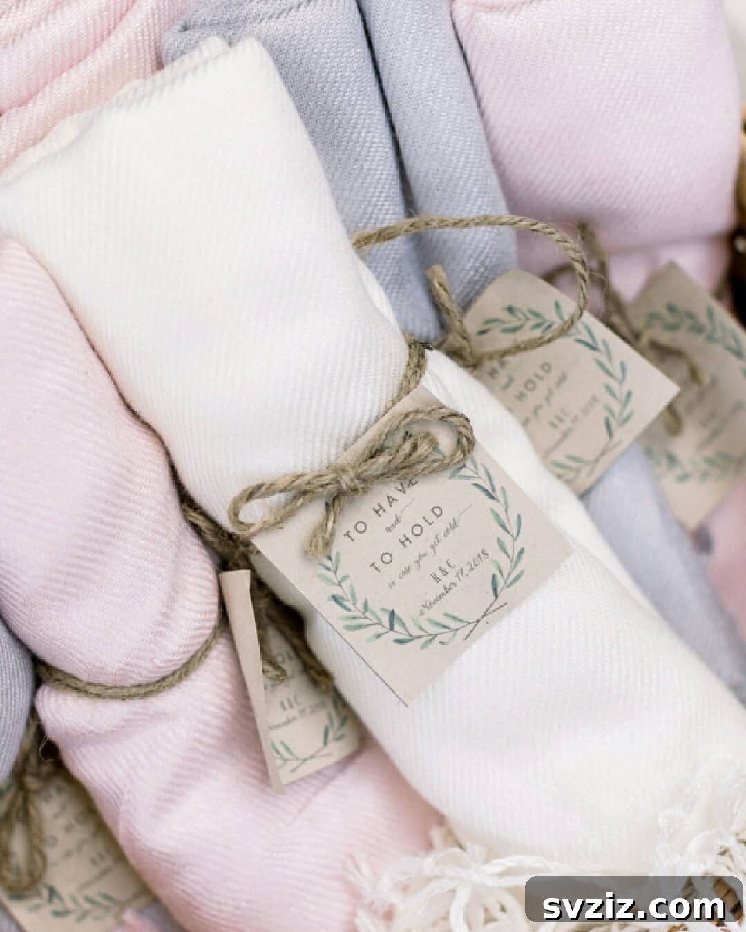 27 Absolutely Adorable Wedding Details for Your Big Day 9 Blanket or Shawl Favors for chilly weddings