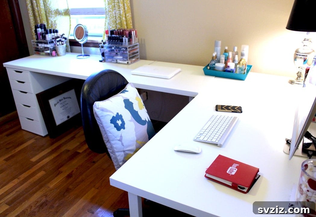 21 Ingenious IKEA Desk Ideas to Double Your Storage 12 IKEA L-Shaped Desk