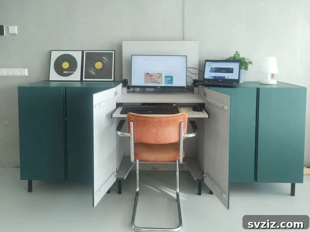 21 Ingenious IKEA Desk Ideas to Double Your Storage 21 The Hidden IVAR Desk