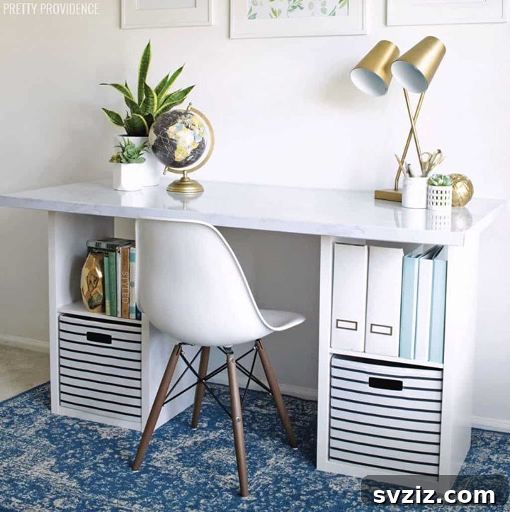 21 Ingenious IKEA Desk Ideas to Double Your Storage 6 Cube Storage Desk