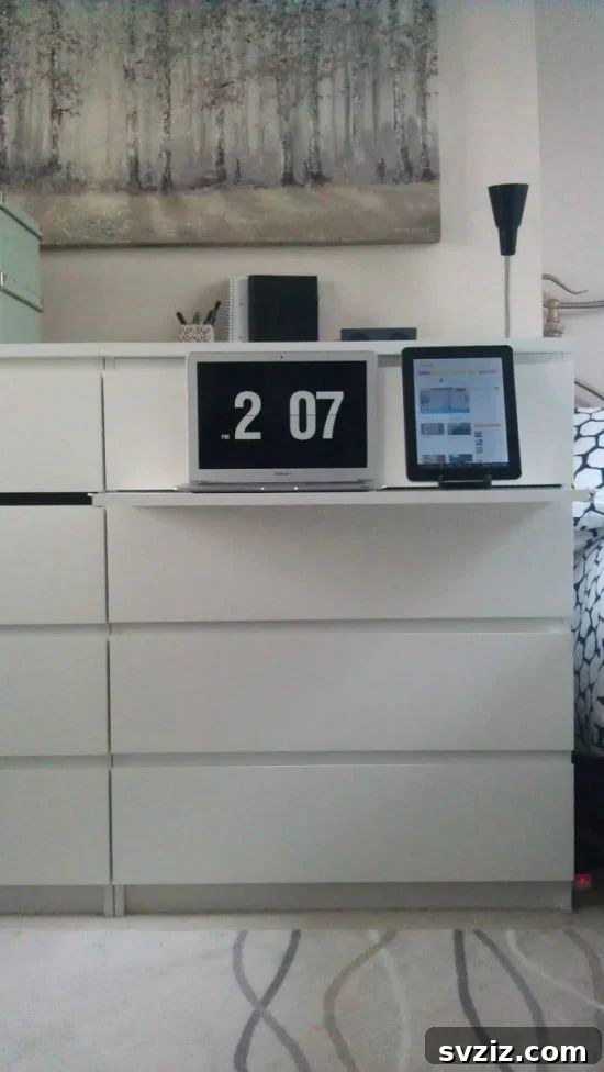21 Ingenious IKEA Desk Ideas to Double Your Storage 9 Pull-Out Laptop Table