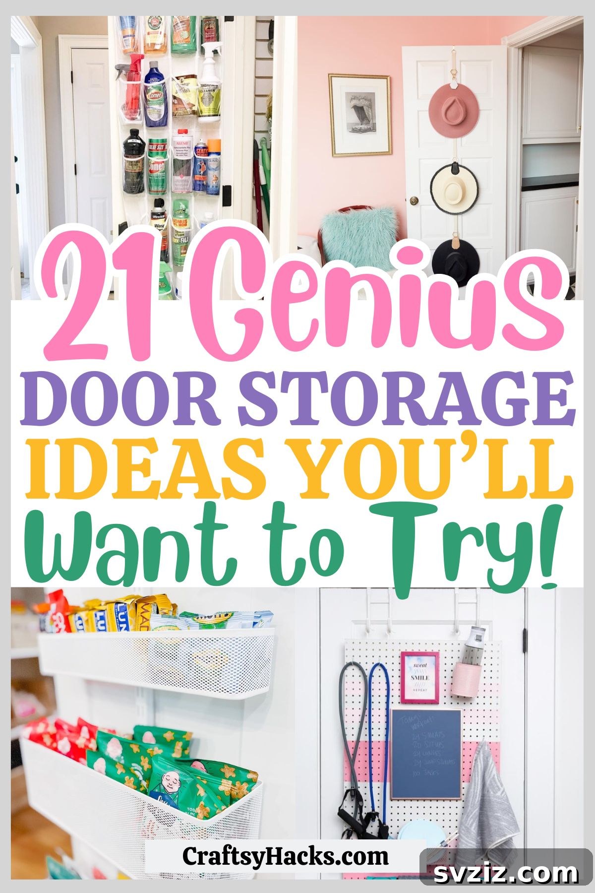 Unlock Your Door's Potential: Clever Storage Hacks 2 Creative door storage ideas for home organization