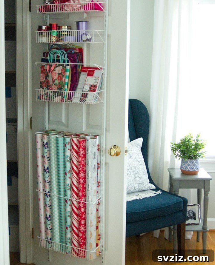Unlock Your Door's Potential: Clever Storage Hacks 7 Hidden Wrapping Station