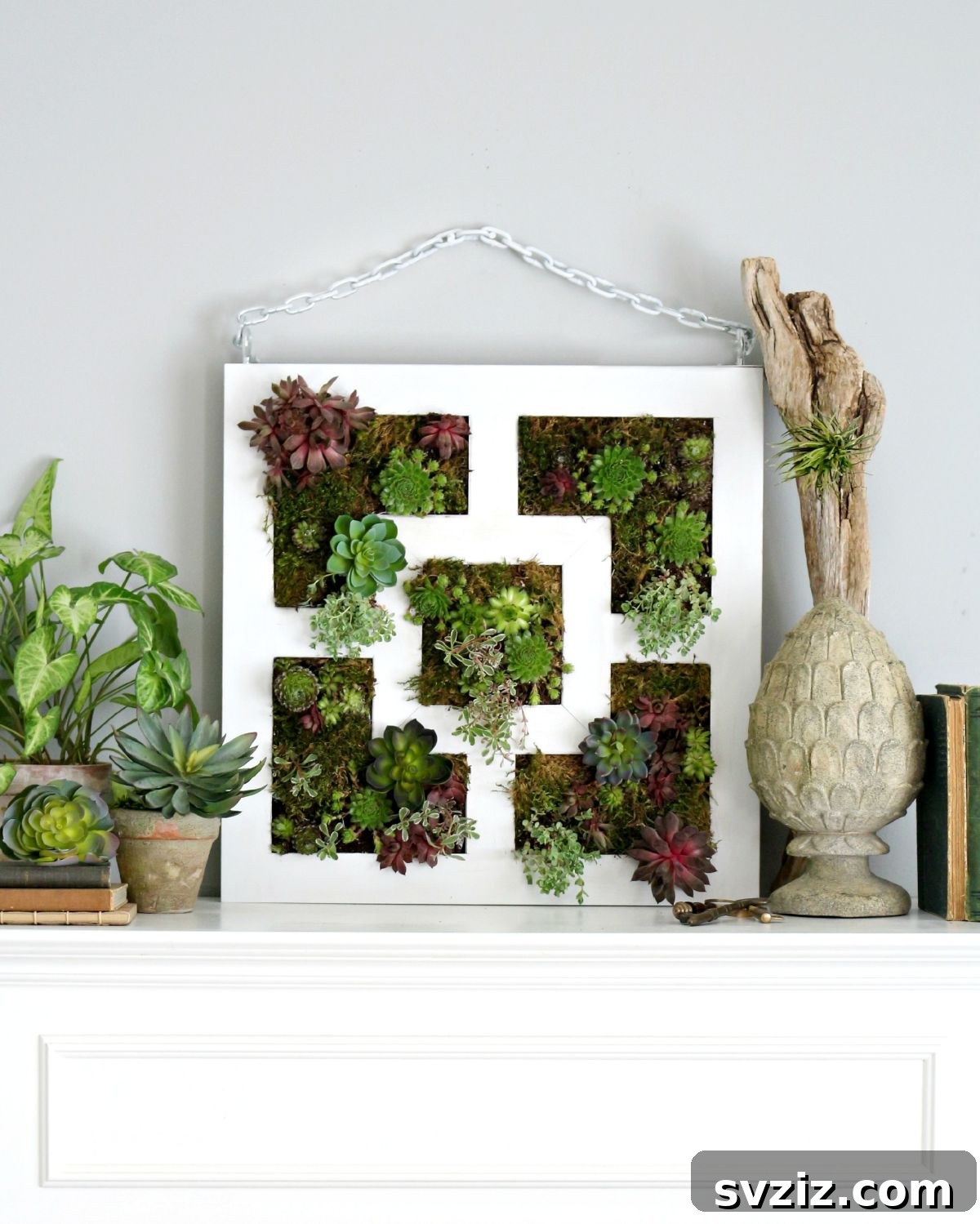 Ingenious IKEA Plant Hacks to Brighten Your Home 17 Simple Vertical Succulent Garden