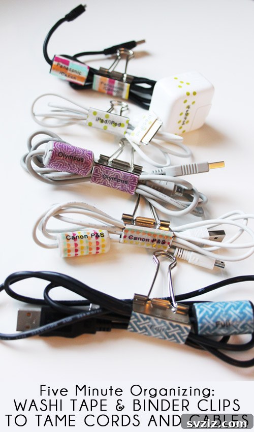 Washi Tapes and Binder Clips