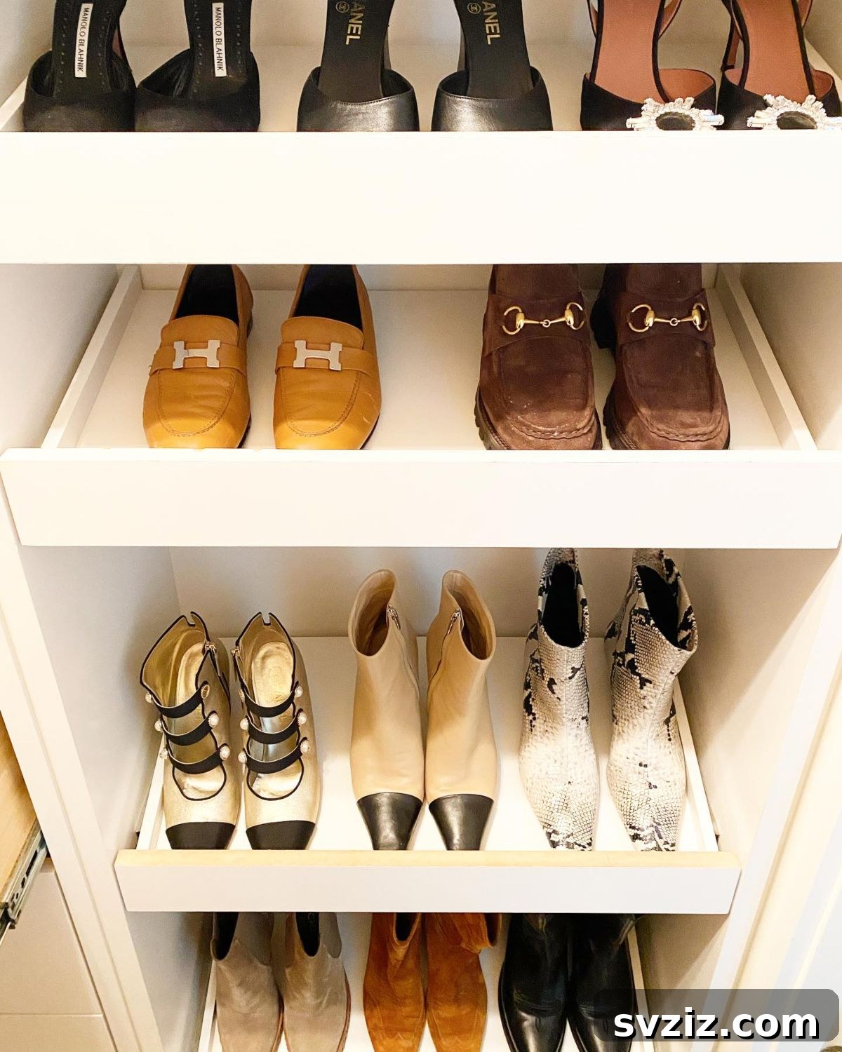 Vertical Pull Out Shoe Shelves