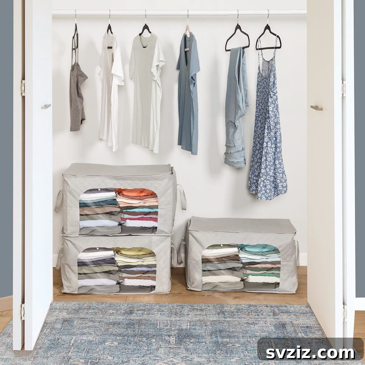  Clear View Window Clothes Storage Bags