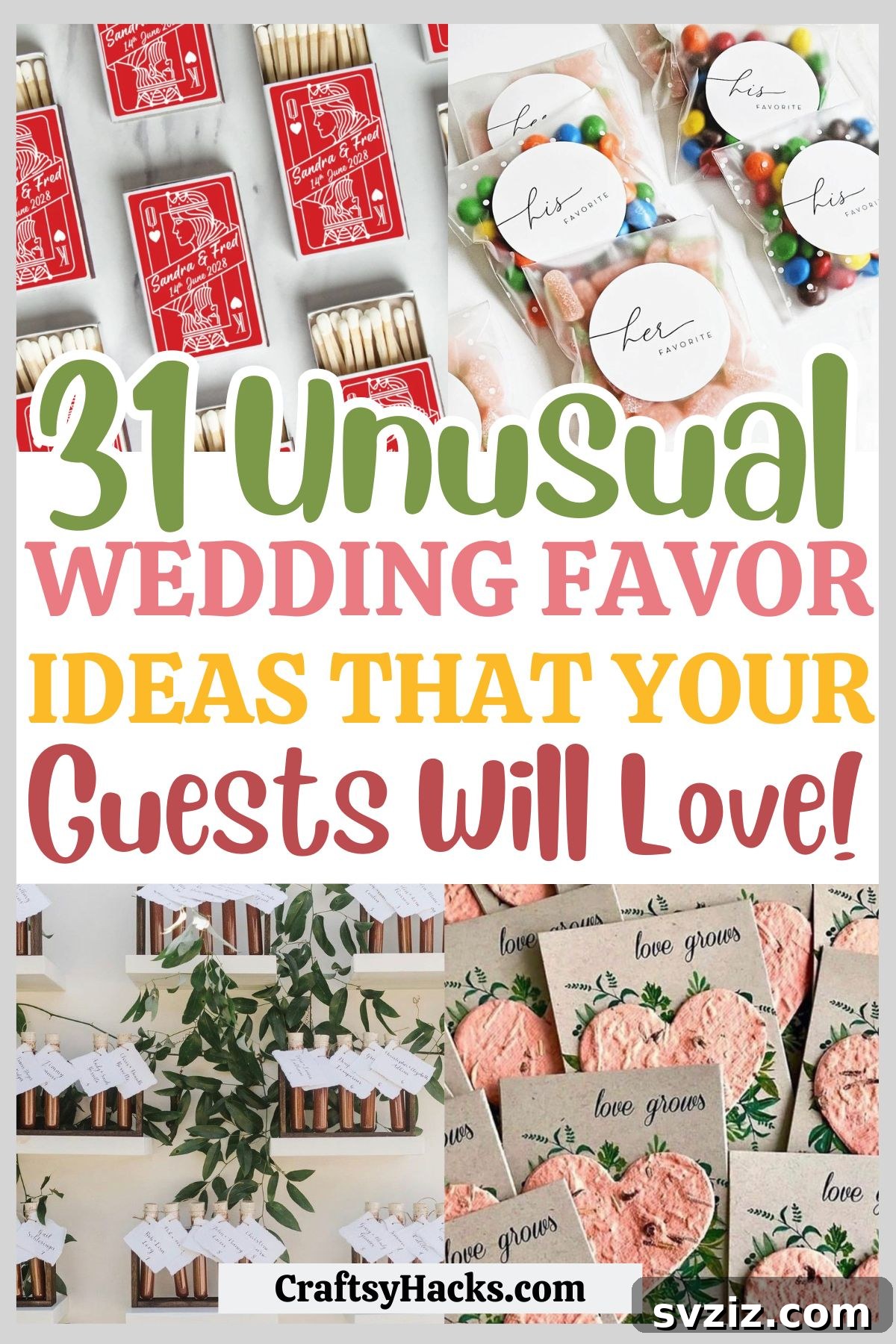 Unique Wedding Favor Ideas