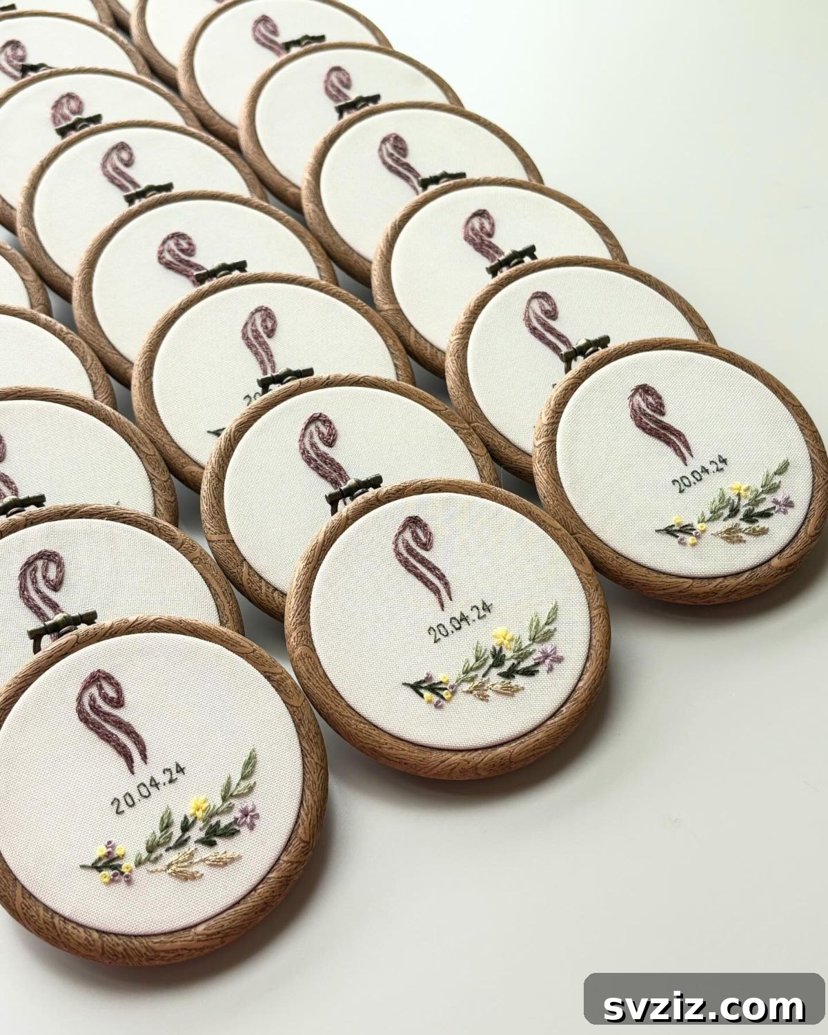 Embroidered Hoops