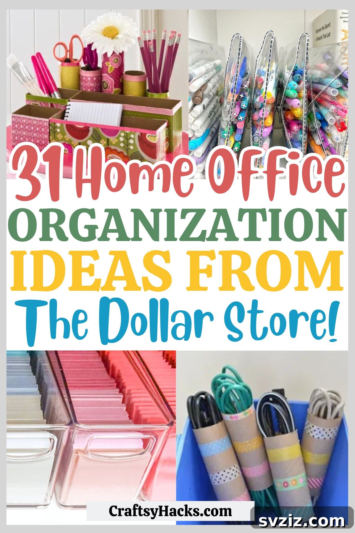 Pocket-Friendly Productivity: 31 Office Organization Hacks 2 Transform your office with budget-friendly organization ideas from the dollar store. Discover desk organization tips, creative storage solutions, and DIY hacks for a more efficient and stylish workspace.