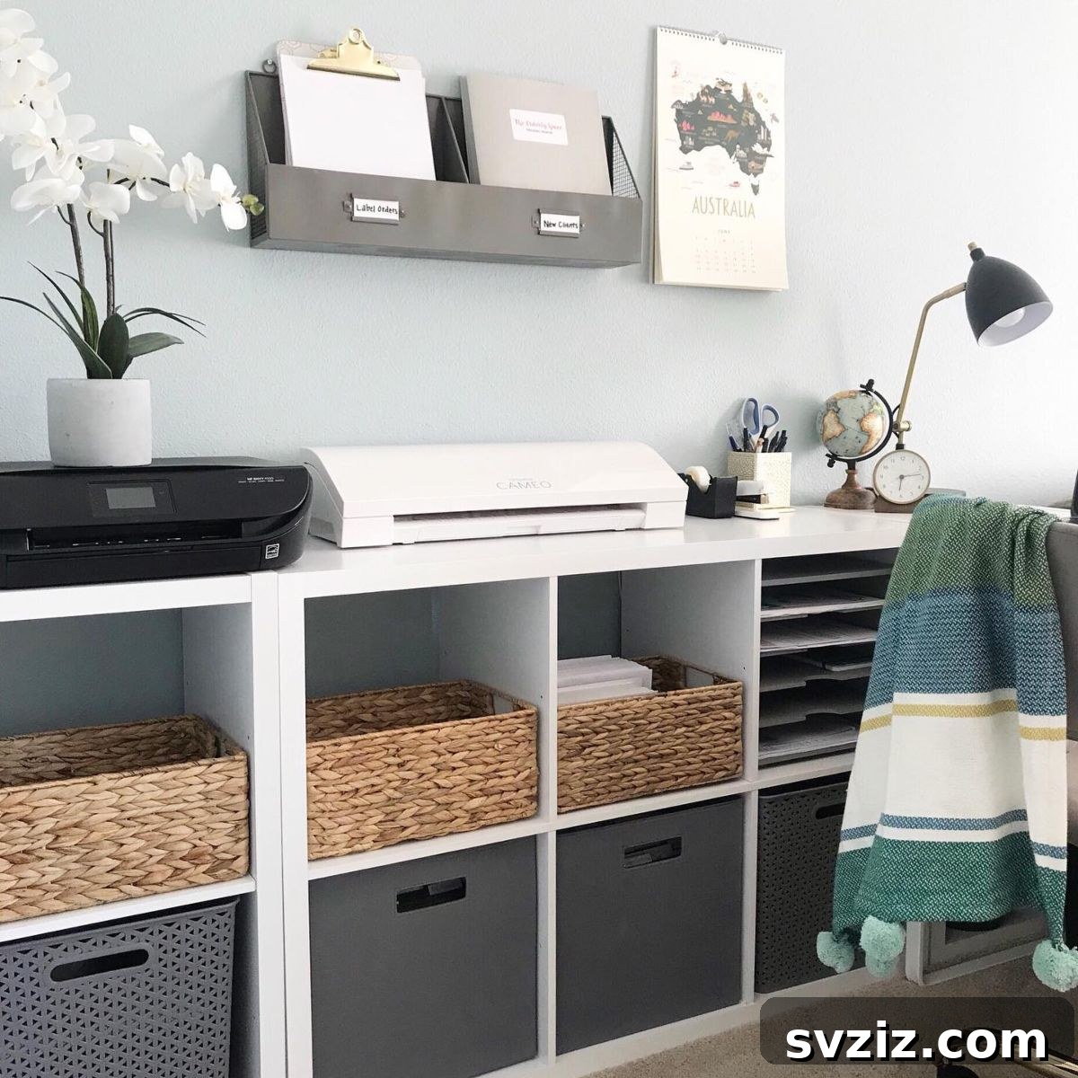 Pocket-Friendly Productivity: 31 Office Organization Hacks 10 Woven Storage Bins for books, files, and electronics in a home office