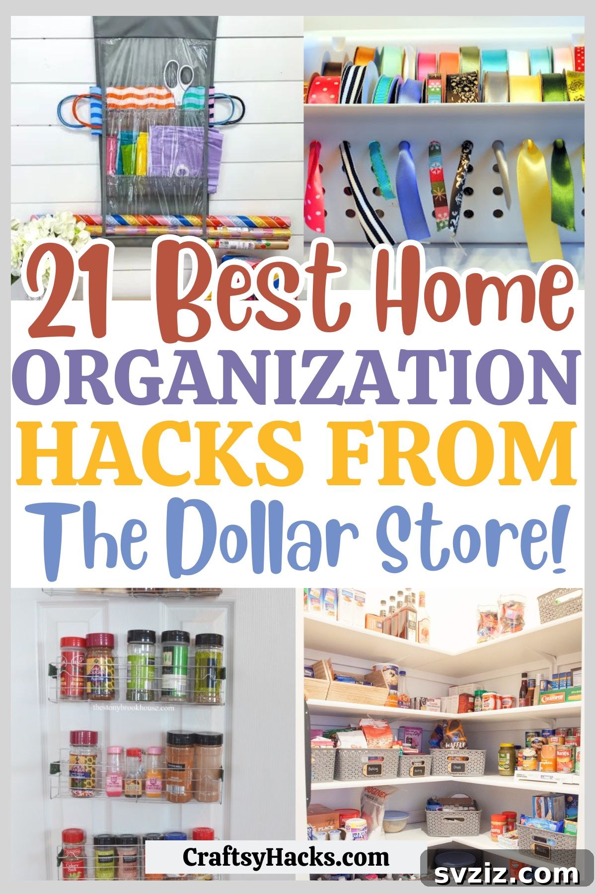 Dollar Store Home Organization Hacks
