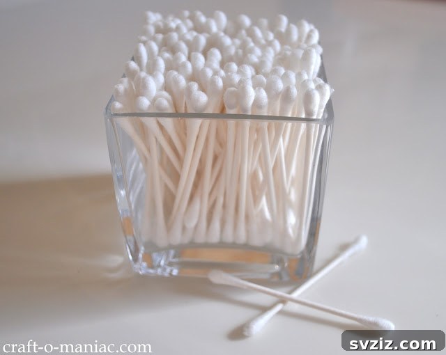 Candle Holder Q-Tip Storage
