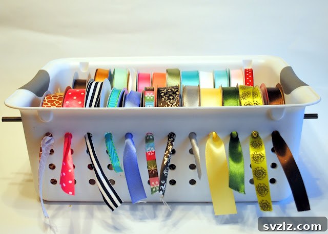 Ribbon Holder Basket