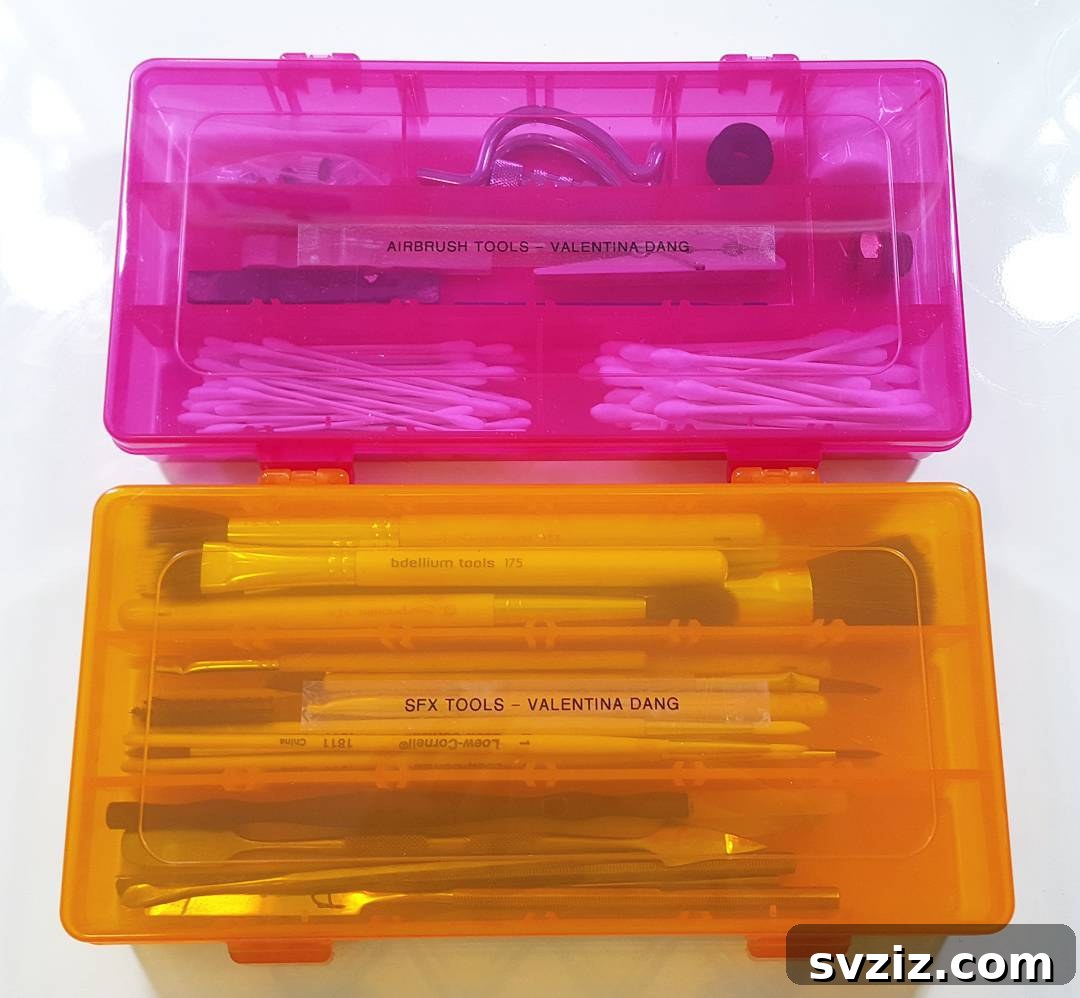 Makeup Tool Storage Containers