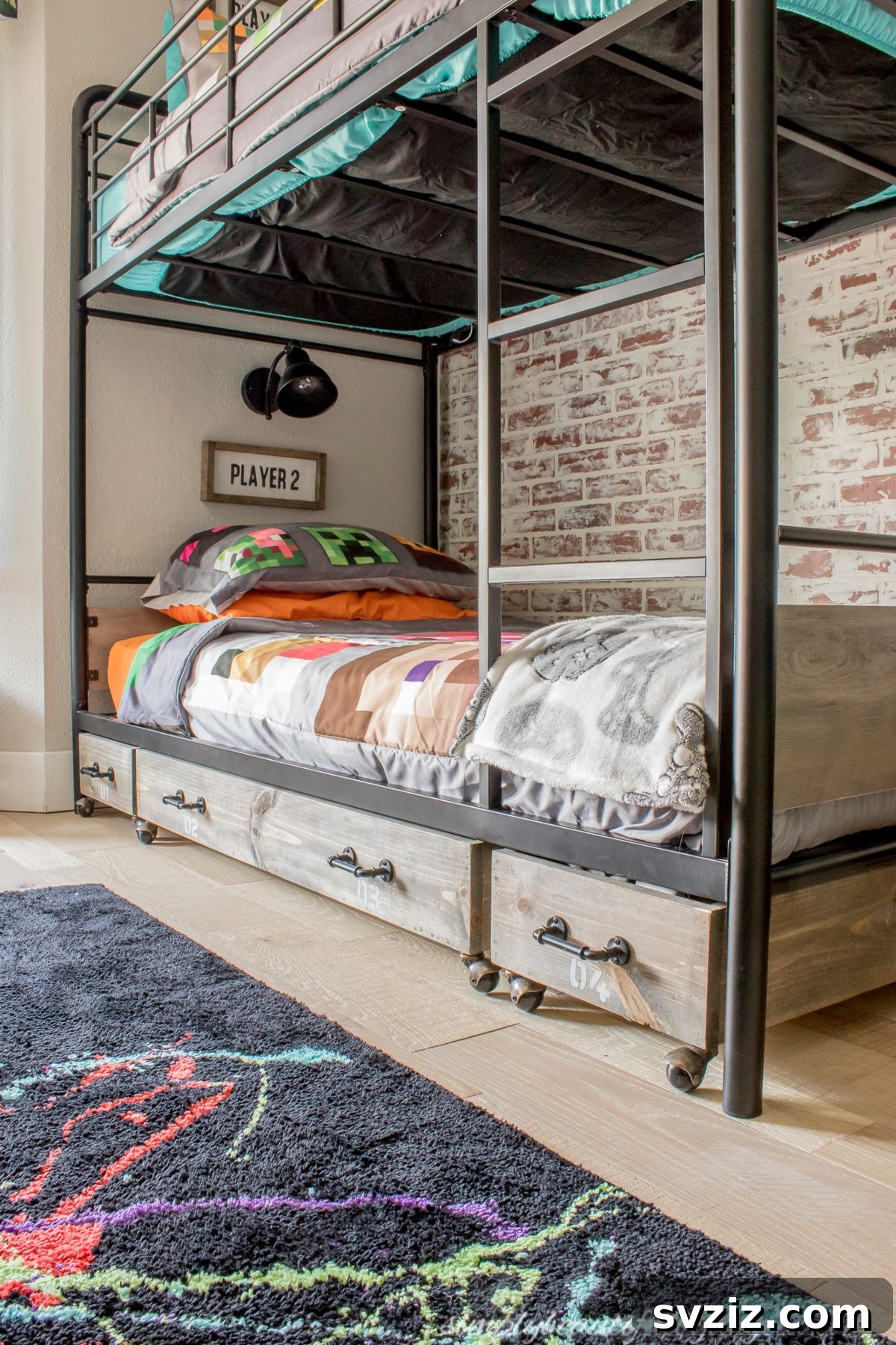 Under-Bed Rolling Storage Boxes - DIY solution for bedroom organization.