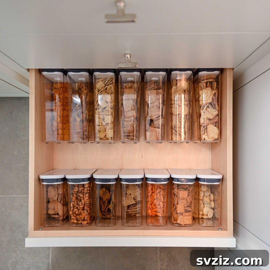 Space-Saving Containers Turned on Their Sides
