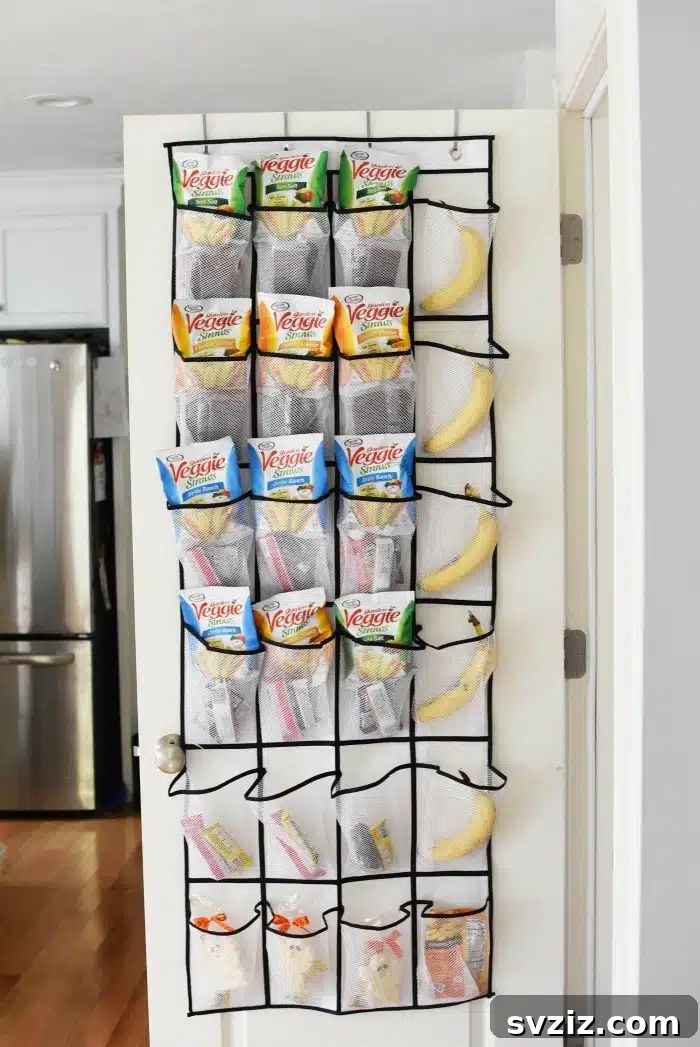 Over-the-Door Snack Storage
