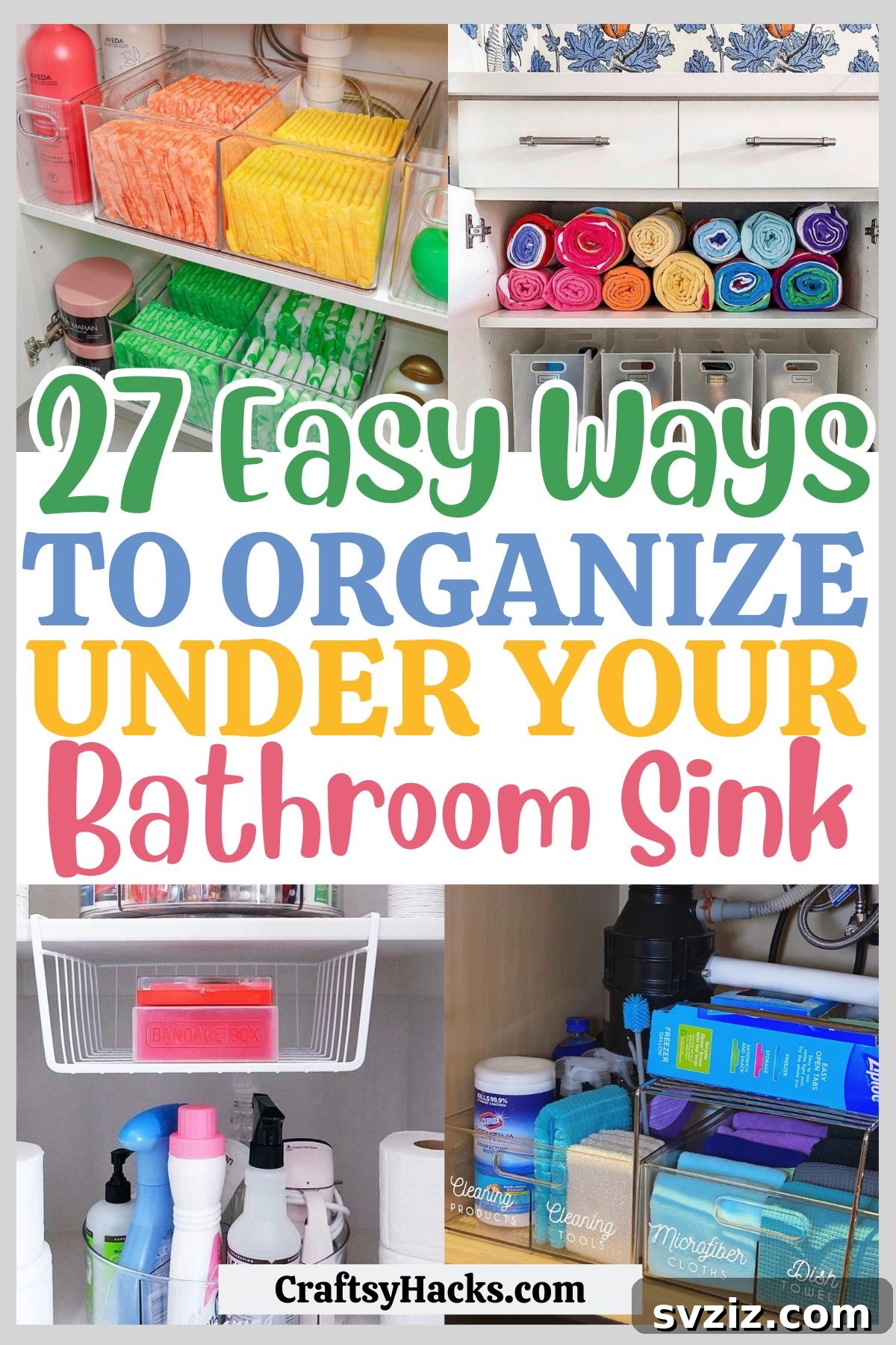 Genius Ways to Maximize Your Under Bathroom Sink Space 2 Ways to Organize under your Bathroom Sink