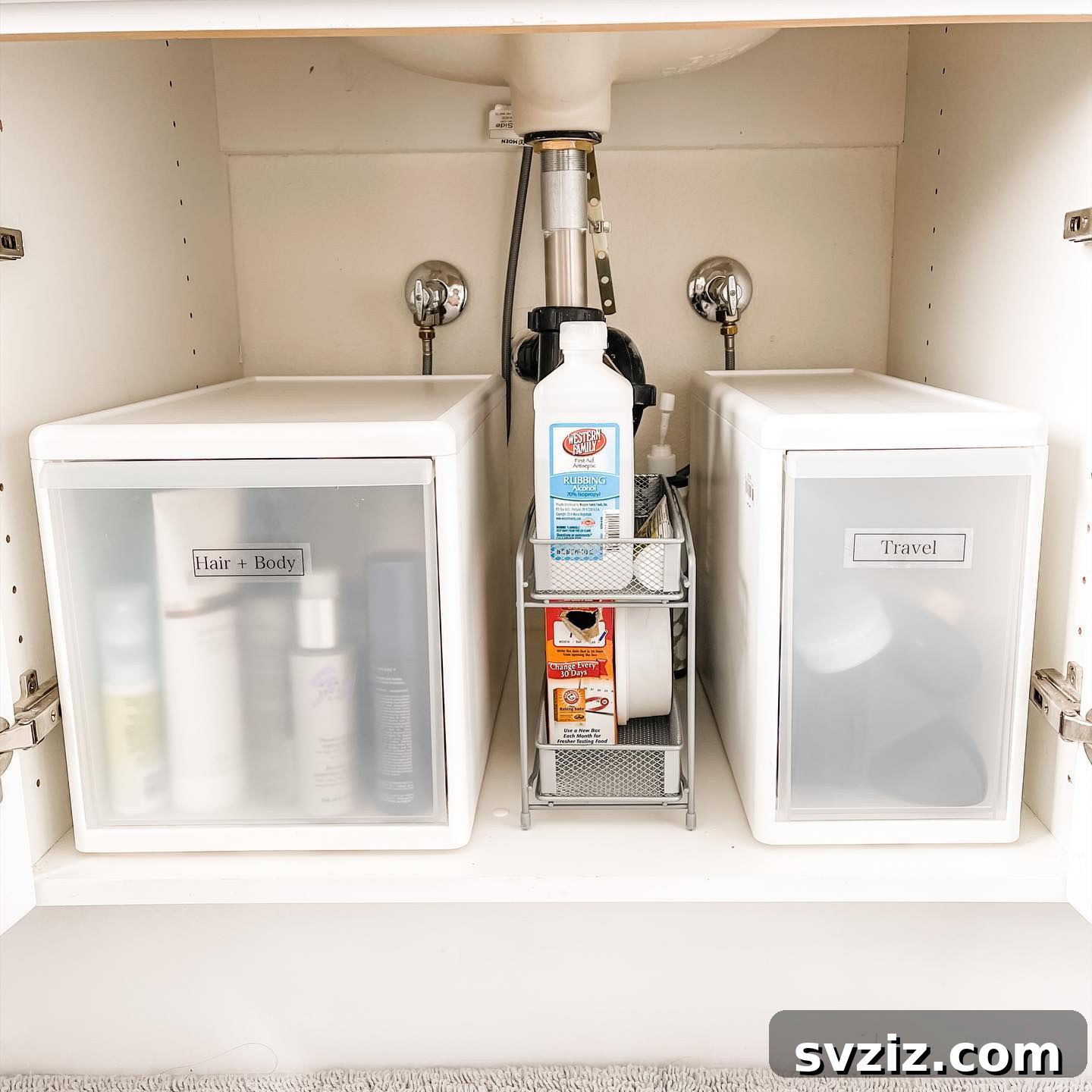 Genius Ways to Maximize Your Under Bathroom Sink Space 21 Simple White Storage for a clean bathroom aesthetic